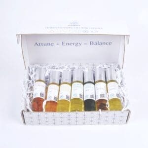 Attunergy Chakra Balancing Oils with Crystals