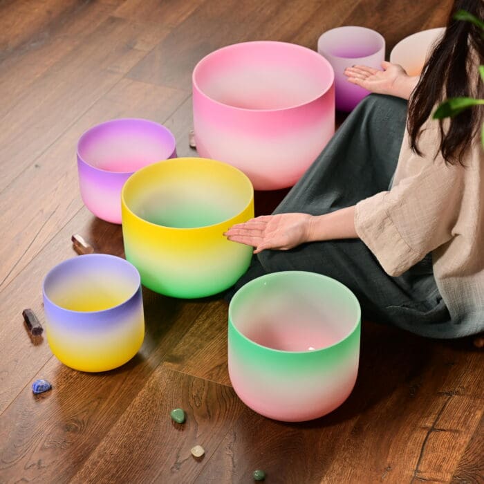 Full Set - Candy Color Crystal Quartz Sound Bowls - Image 2