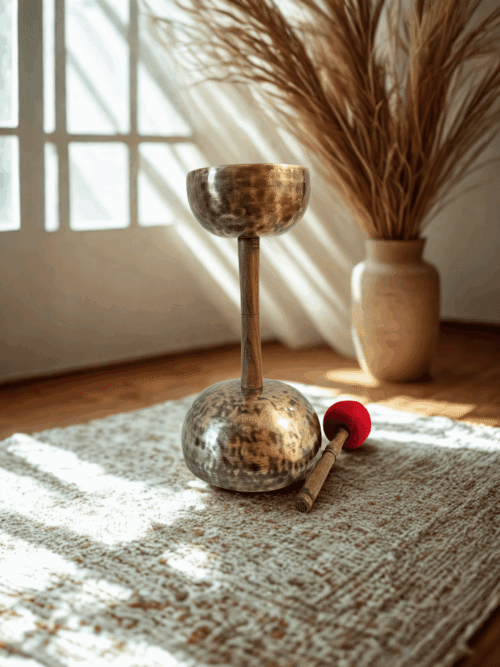 Double Challis Tibetan Singing Bowl (C and F Notes)