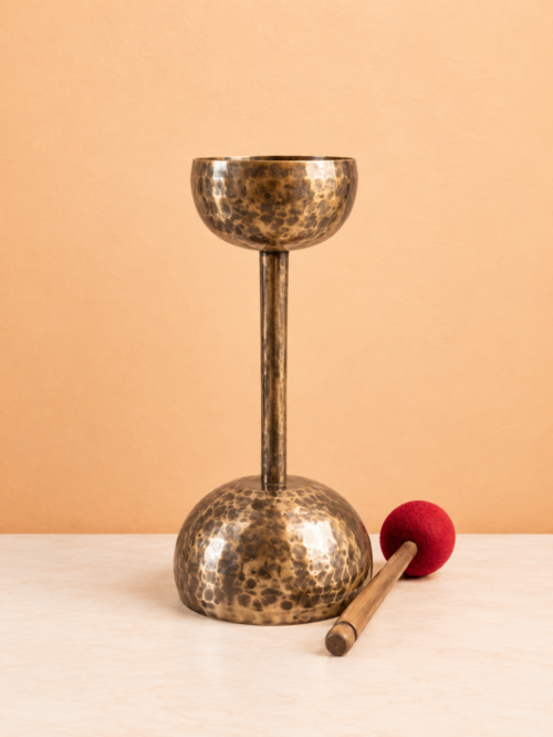Double Chalice Hand-Hammered Tibetan Singing Bowl