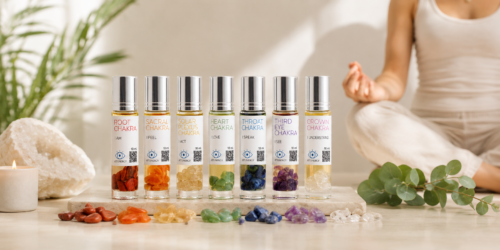Chakra Balancing Oils with Crystals
