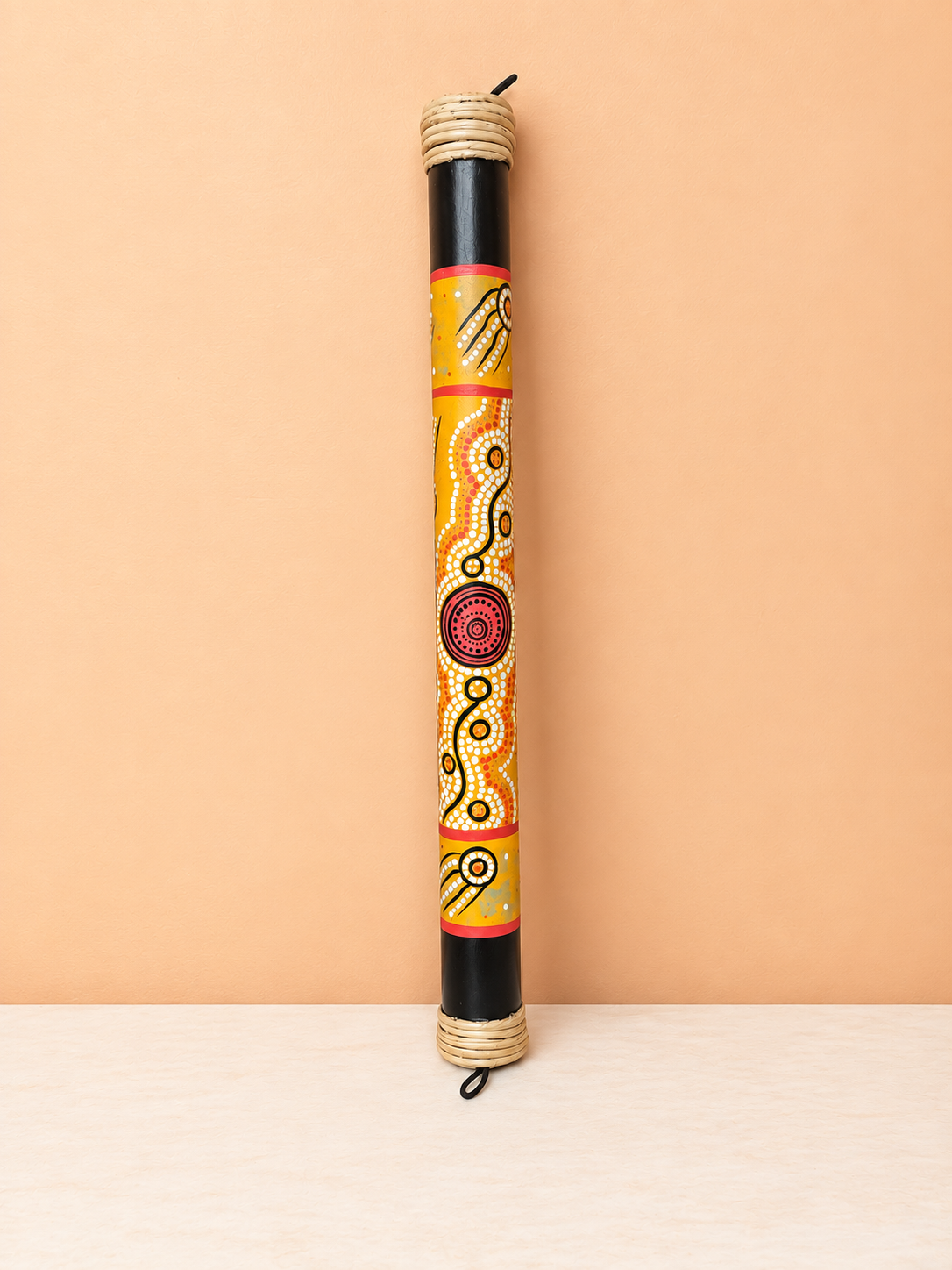 Aboriginal Dot-Art Rainstick Product Portrait