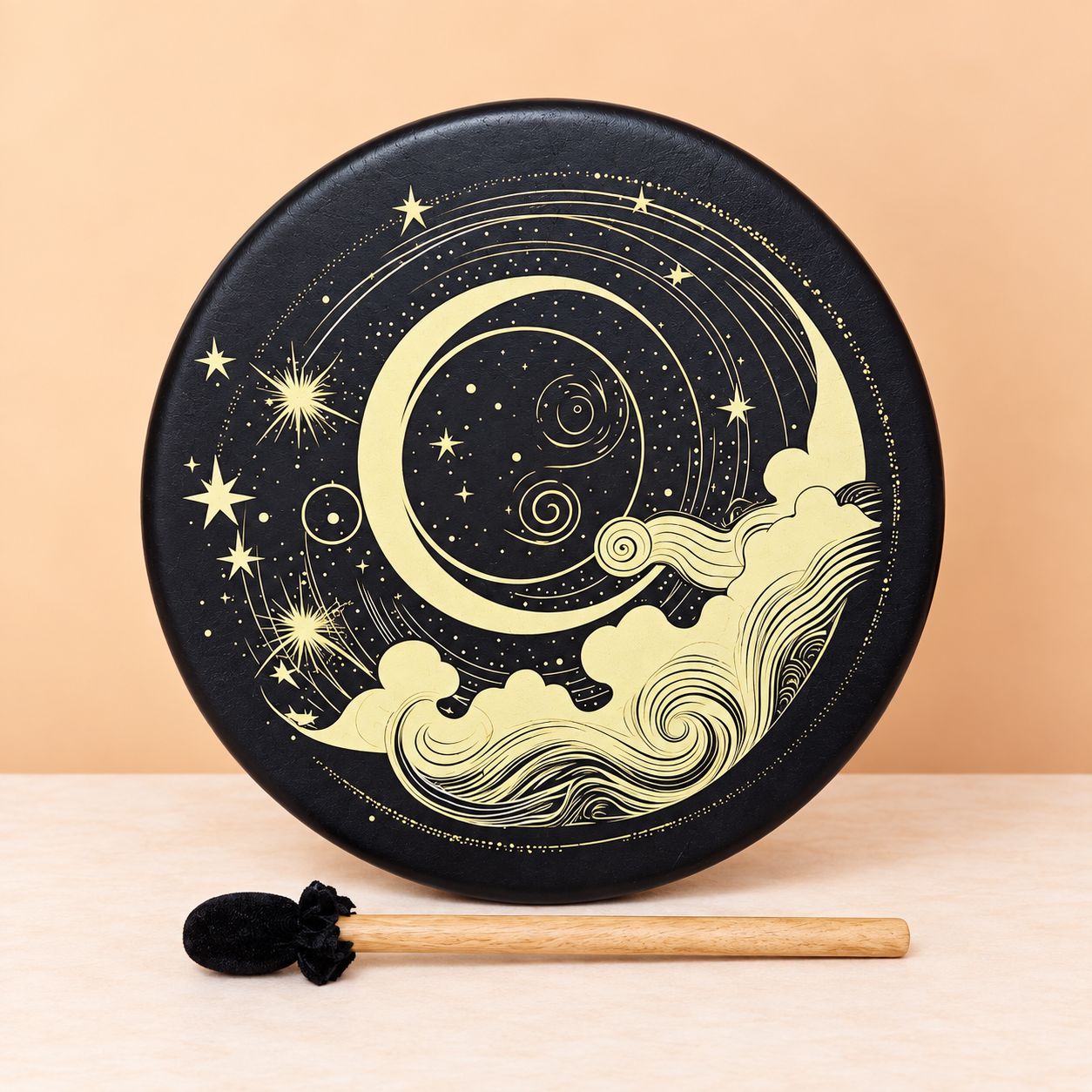 Celestial Moon Drum with Mallet